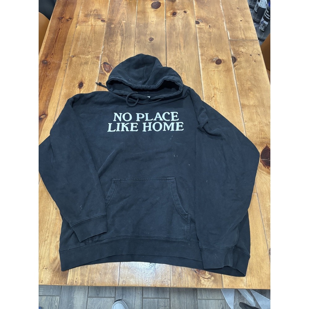 Independent Trading Co "No Place Like Home" Hoodie Men's Black Pullover Large